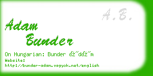 adam bunder business card